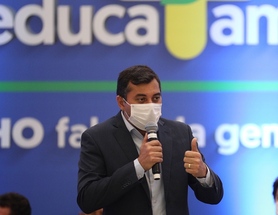 Wilson Lima no lançamento do Educa+Amazonas - Foto_Lucas Silva_Secom